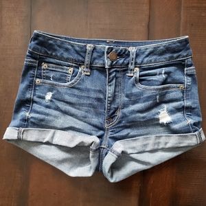 Denim shorts